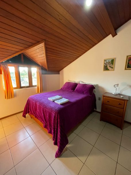 Quarto de casal da Cobertura 5 Pessoas da Pousada Capricórnio
